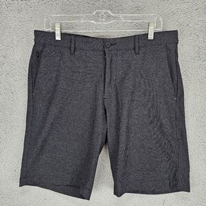 Tommy Bahama Chino Shorts Mens 34 Black Textured Performance Golf Casual